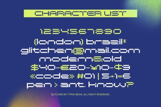 Glitchen Font