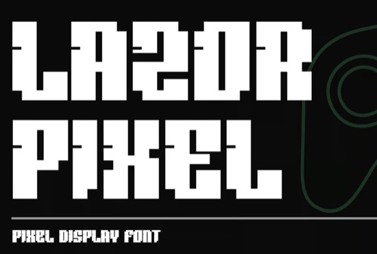 Lazor Pixel Font free