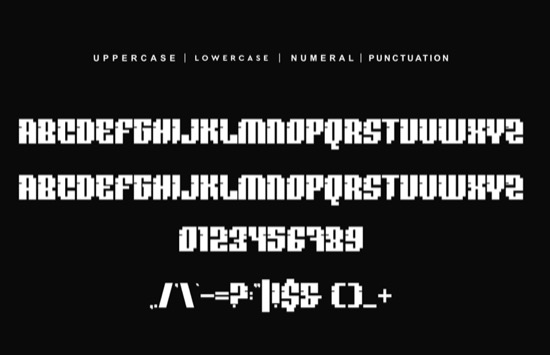 free Lazor Pixel Font