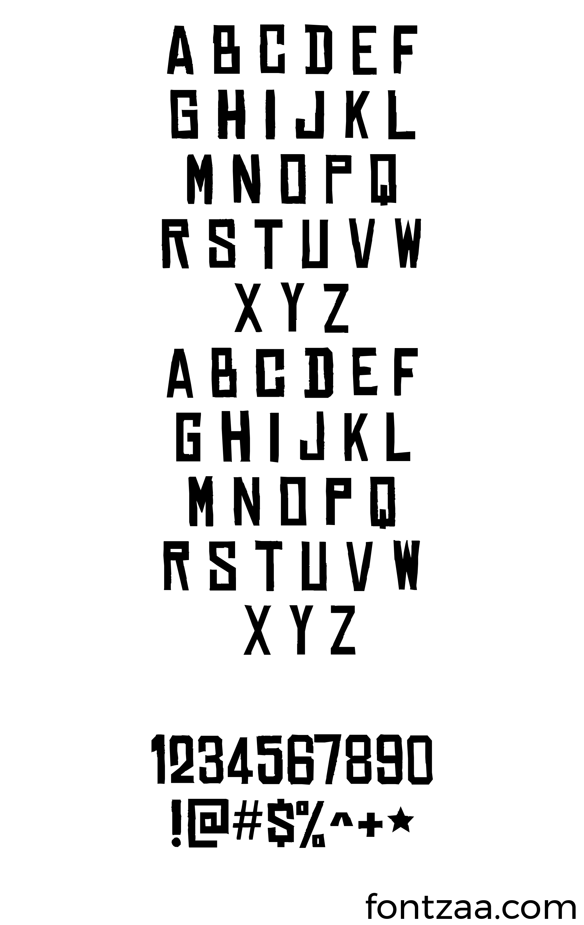 Chinese Rocks Font