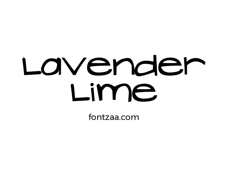 Lavender Lime Font Free Download
