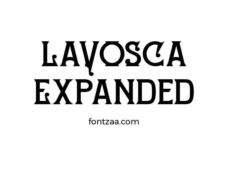 LAVOSCA Expanded Font Free Download