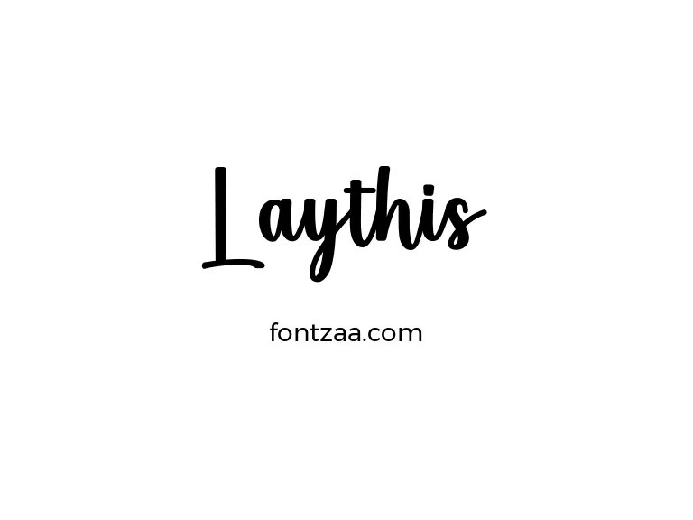 Laythis Font Free Download