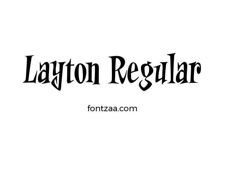 Layton Regular Font Free Download