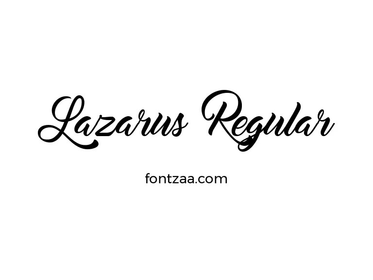 Lazarus Regular Font Free Download
