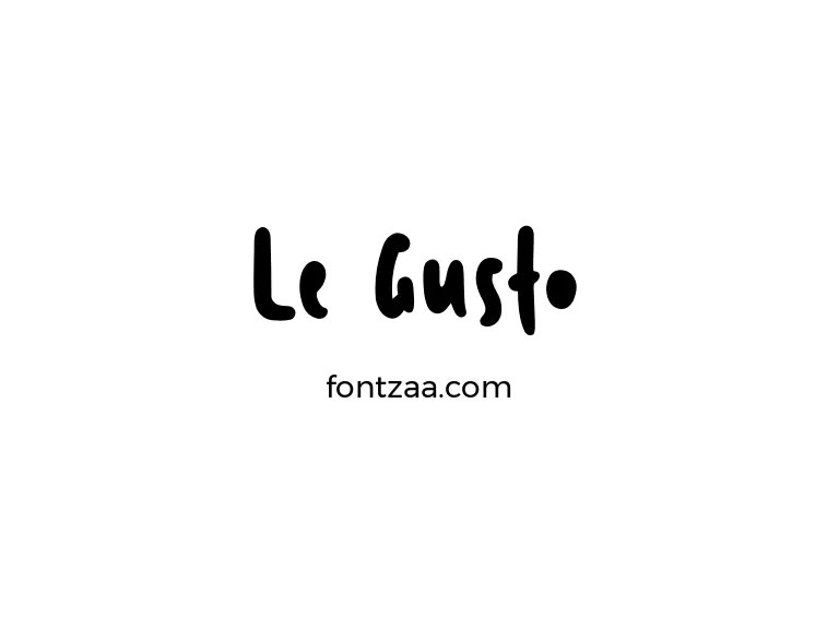 Le Gusto Font Free Download