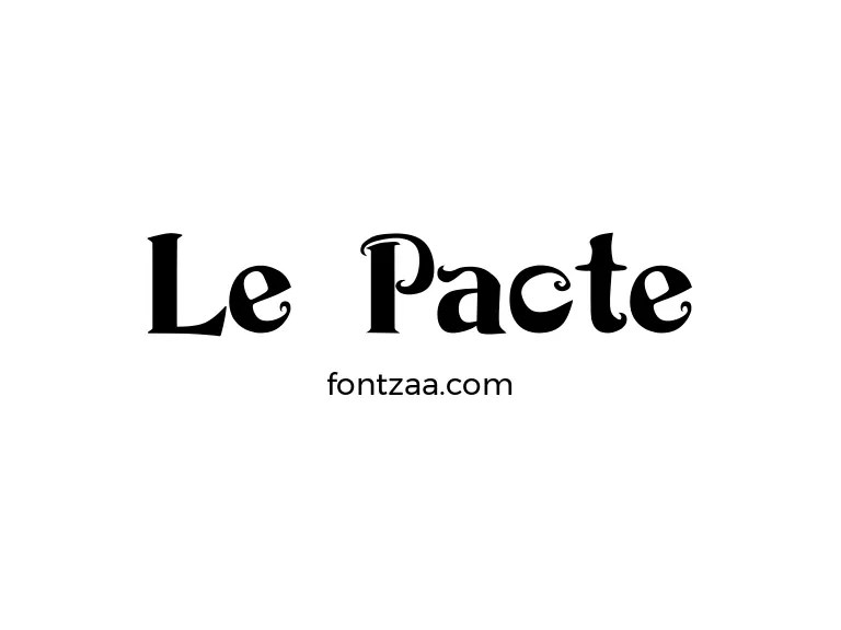Le Pacte Font Free Download