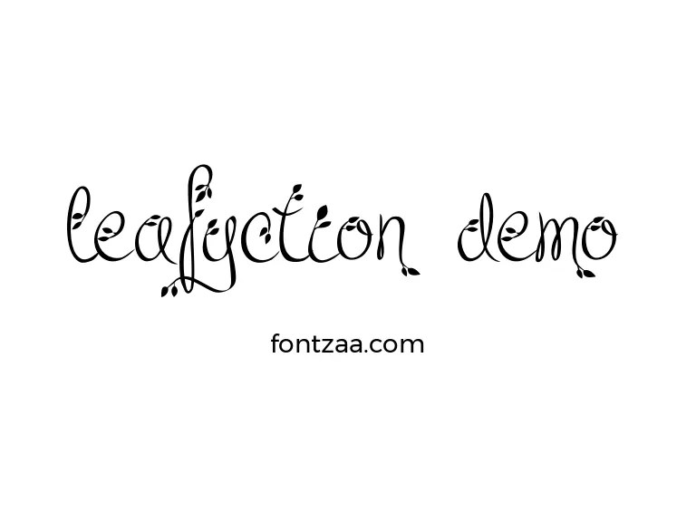 Leafyction Demo Font Free Download