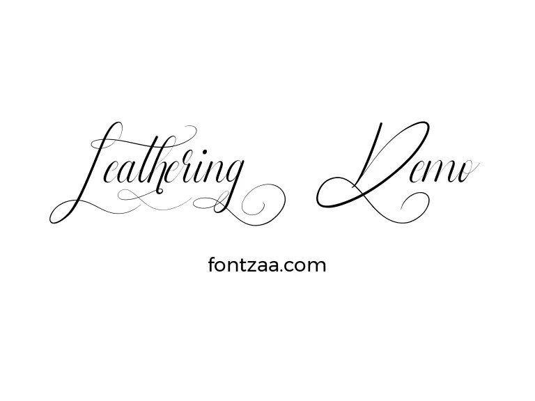 Leathering Demo Font Free Download