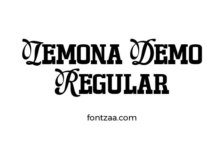 Lemona Demo Regular Font Free Download