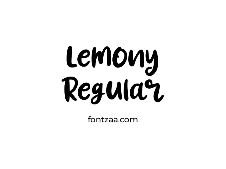 Lemony Regular Font Free Download