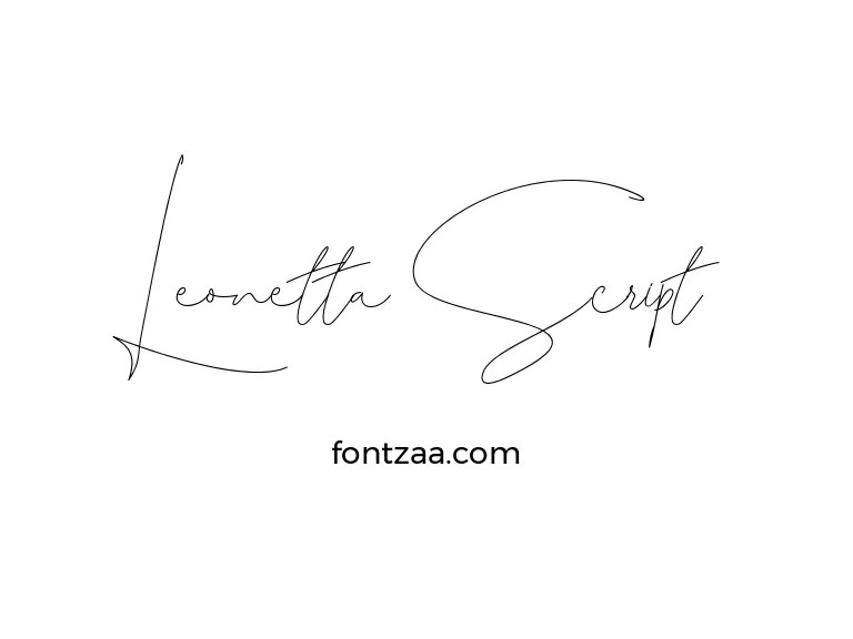 Leonetta Script Font Free Download