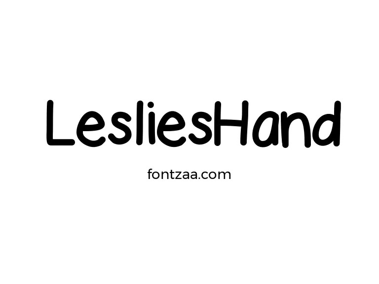 LesliesHand Font Free Download