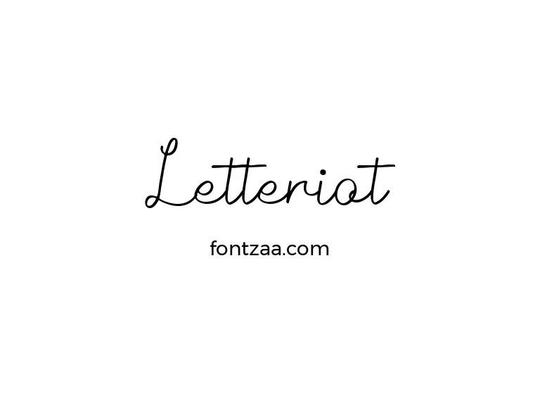Letteriot Font Free Download