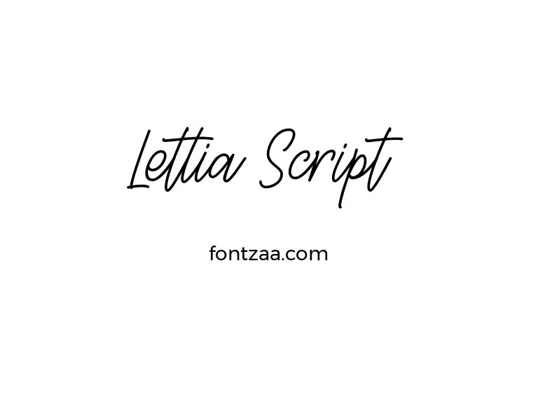 Lettia Script Font Free Download