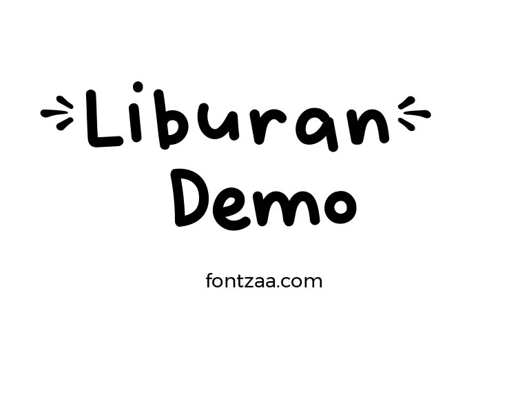 Liburan Demo Font Free Download