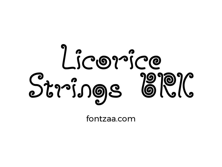 Licorice Strings BRK Font Free Download