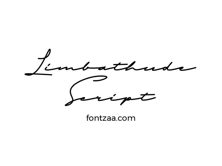 Limbathude Script Font Free Download