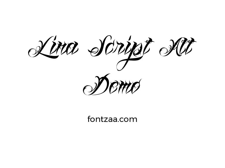 Lina Script Alt Demo Font Free Download