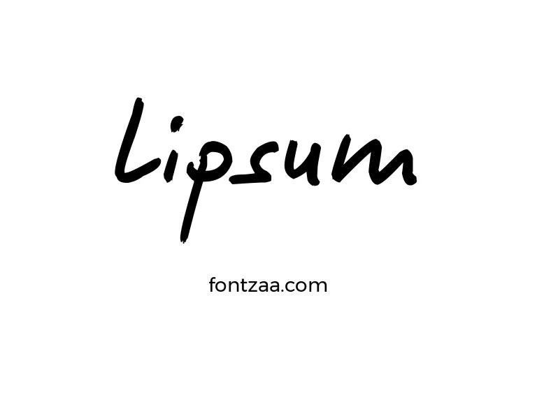 Lipsum Font Free Download