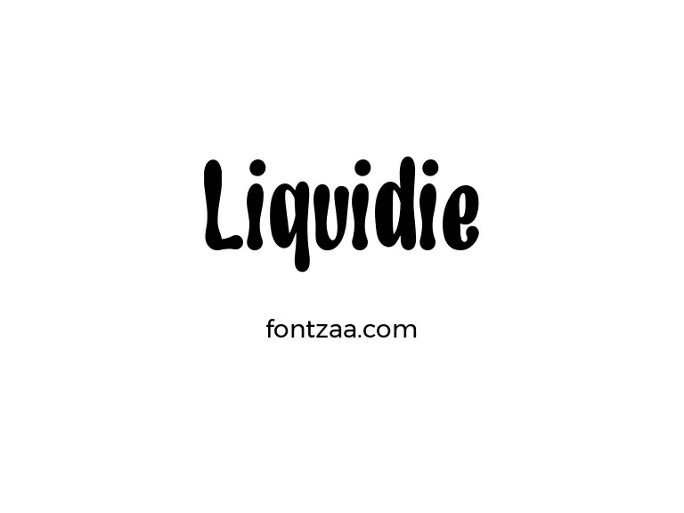 Liquidie Font Free Download