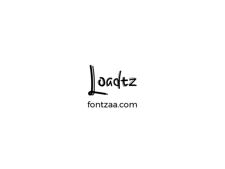 Loadtz Font Free Download