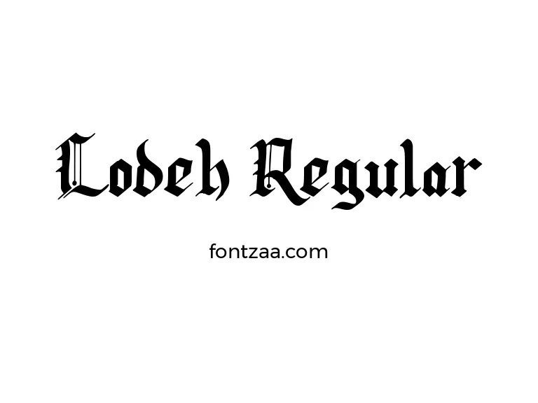 Lodeh Regular Font Free Download