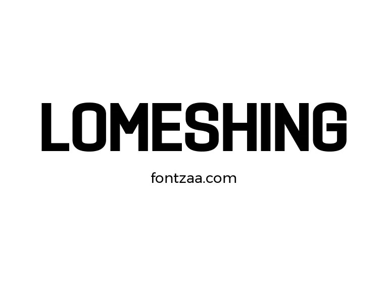 Lomeshing Font Free Download