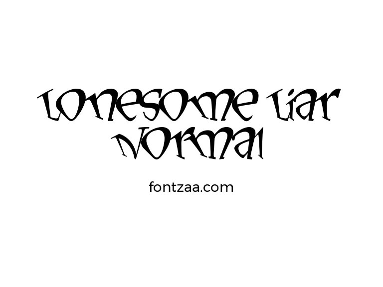 LonesomeLiar Normal Font Free Download