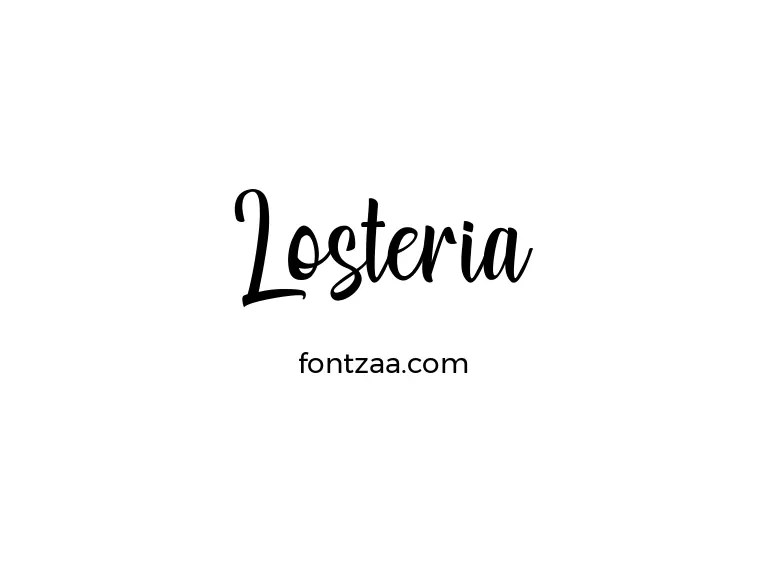 Losteria Font Free Download