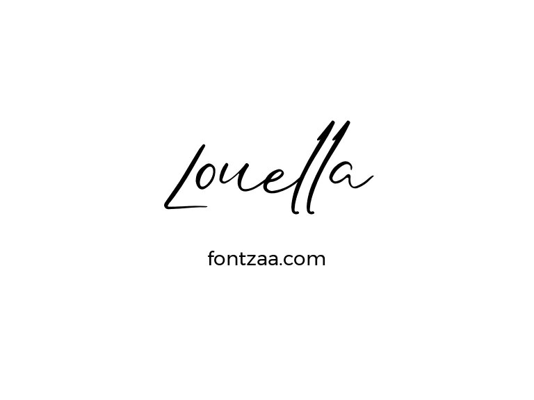 Louella Font Free Download