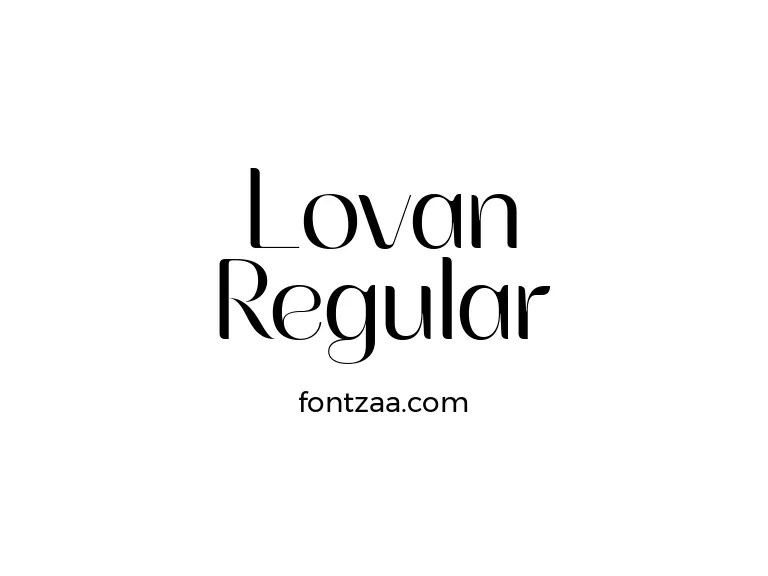 Lovan Regular Font Free Download