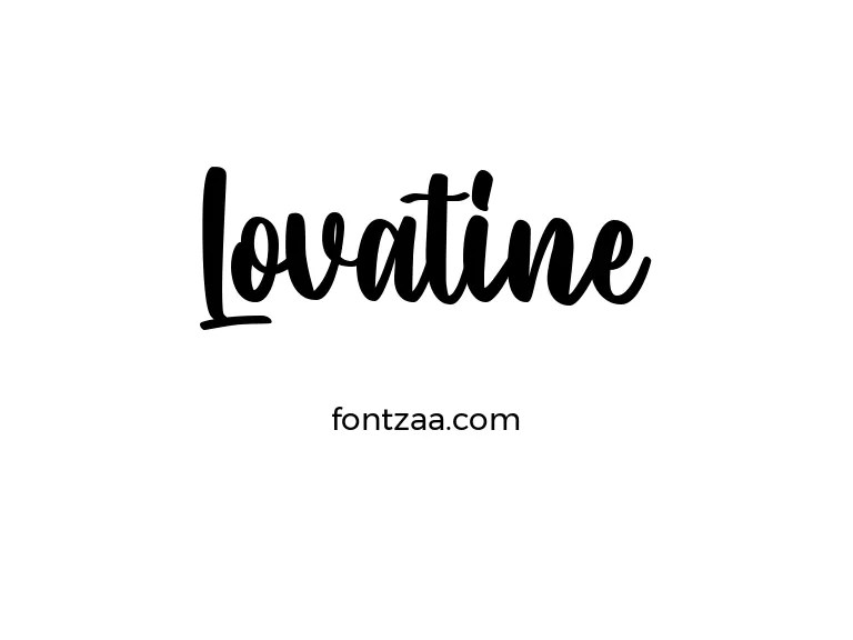 Lovatine Font Free Download