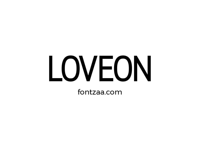 Loveon Font Free Download