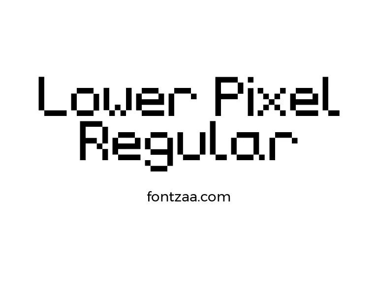 Lower Pixel Regular Font Free Download