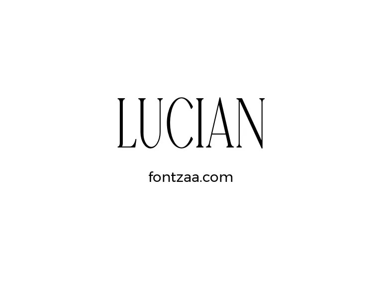 Lucian Font Free Download