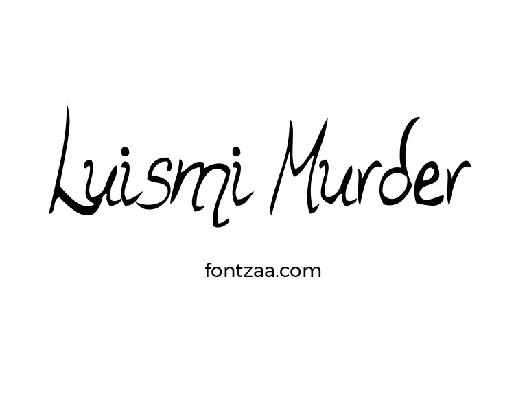 Luismi Murder Font Free Download