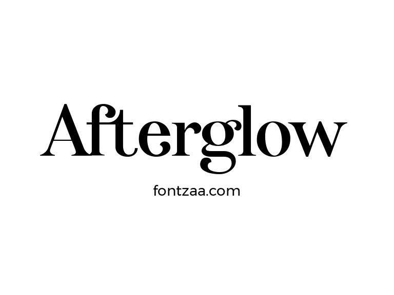 Afterglow Font Free Download