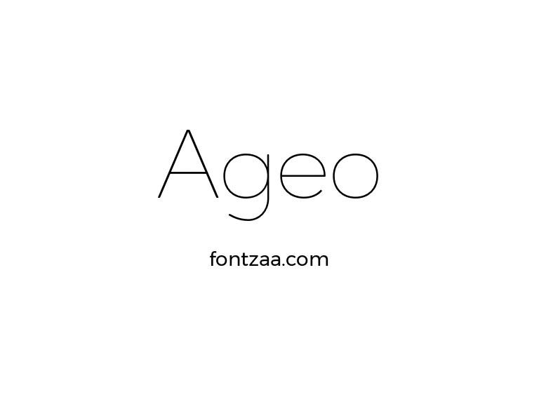 Ageo Font Free Download