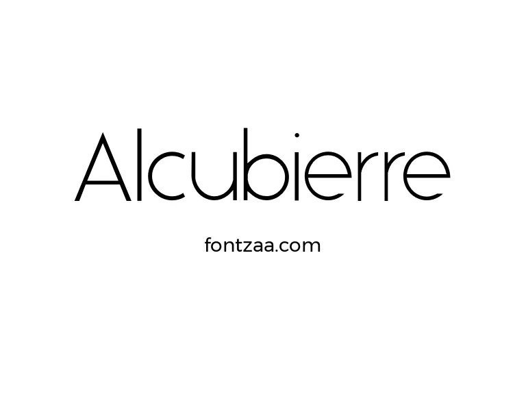 Alcubierre Font Free Download