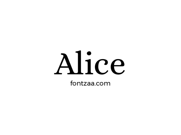 Alice Font Free Download