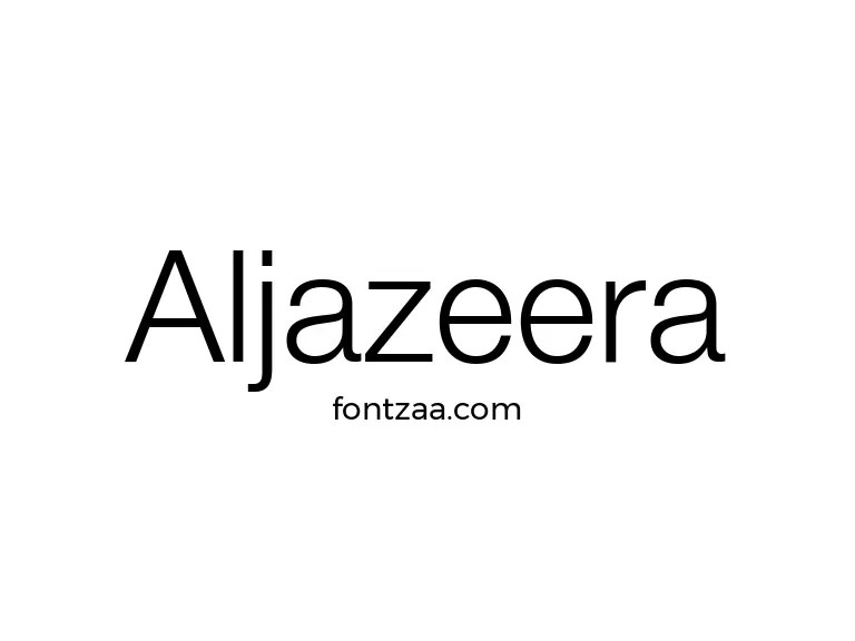 Aljazeera Font Free Download