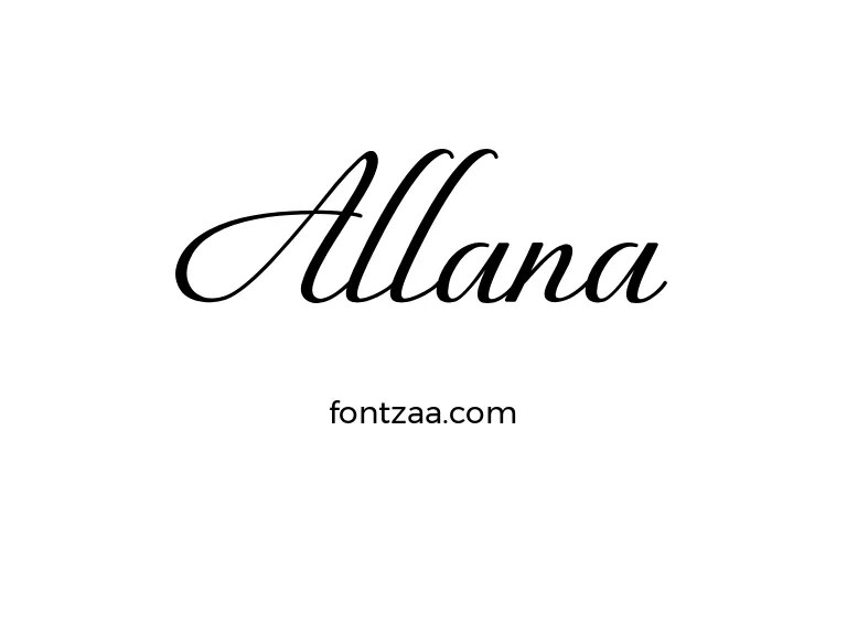 Allana Font Free Download