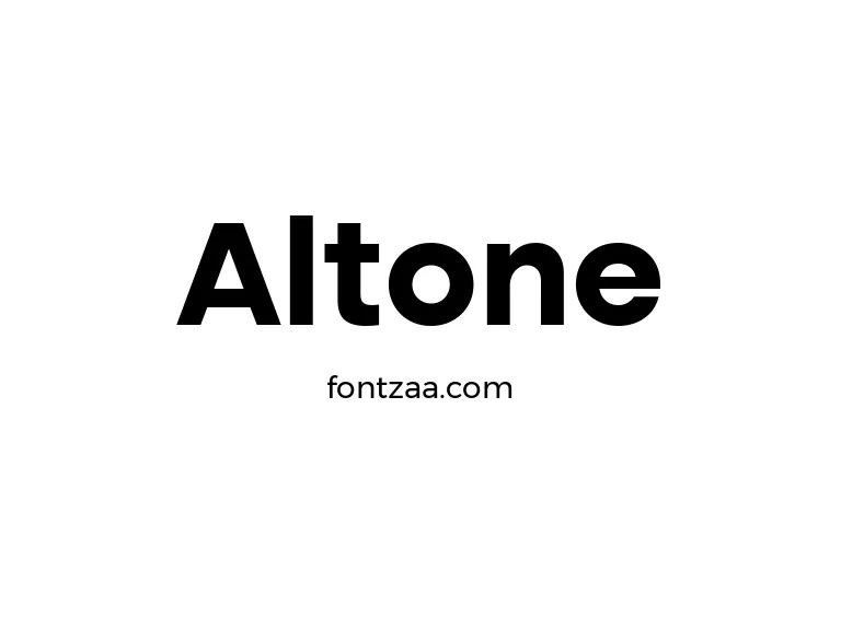 Altone Font Free Download