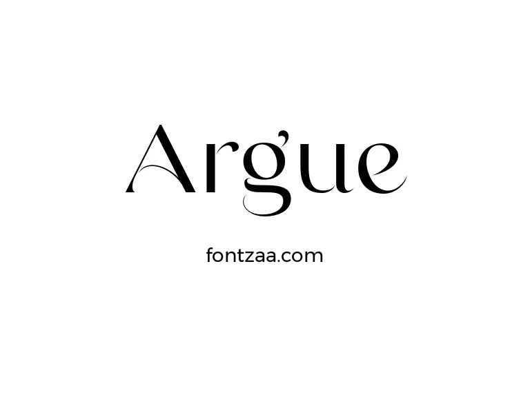 Argue Font Free Download