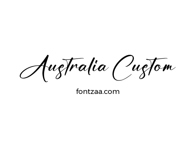 Australia Custom Font Free Download
