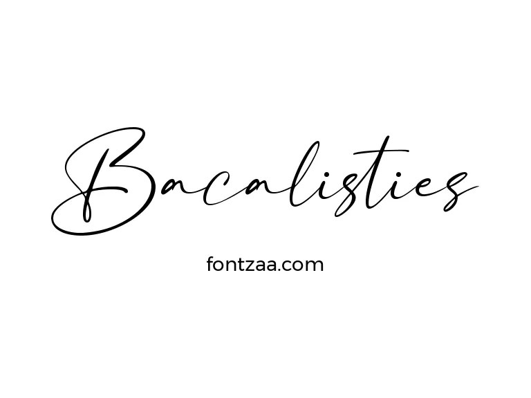 Bacalisties Font Free Download