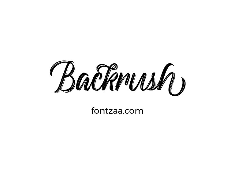 Backrush Font Free Download