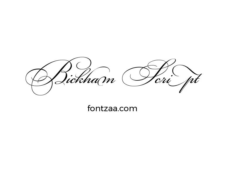 Bickham Script Font Free Download