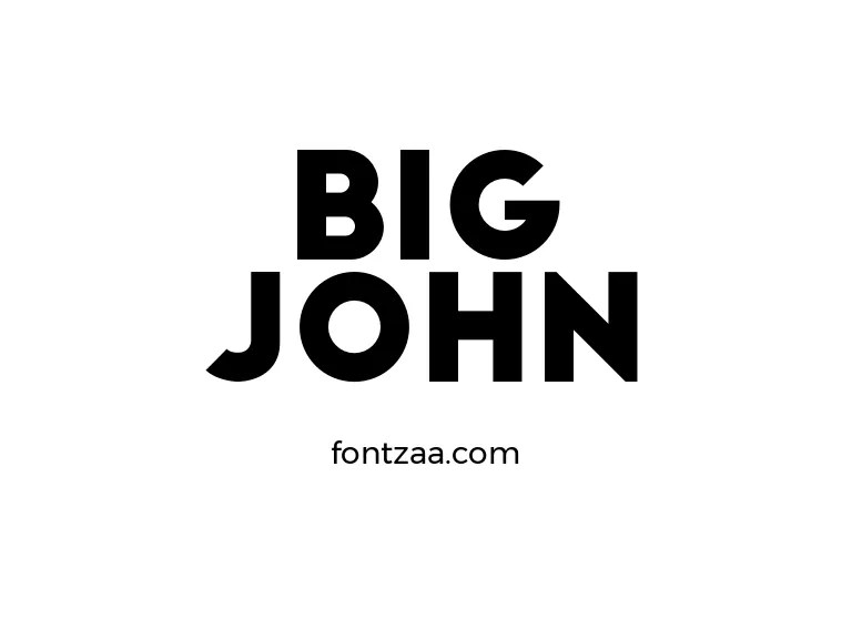 Big John Font Free Download